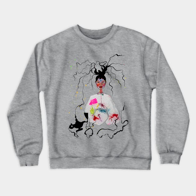 Genie in a bottle Crewneck Sweatshirt by Colormyline by Denis Senyol